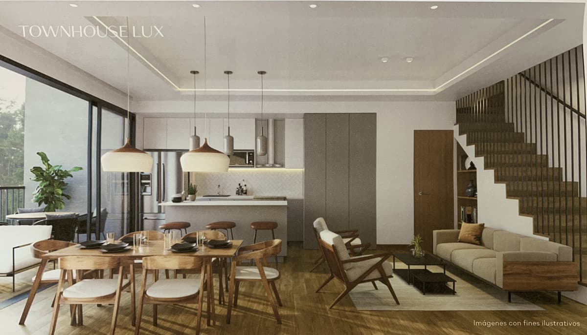 Townhouse Lux, 141m2 en preventa, edificio Endora Z.11 - foto 1