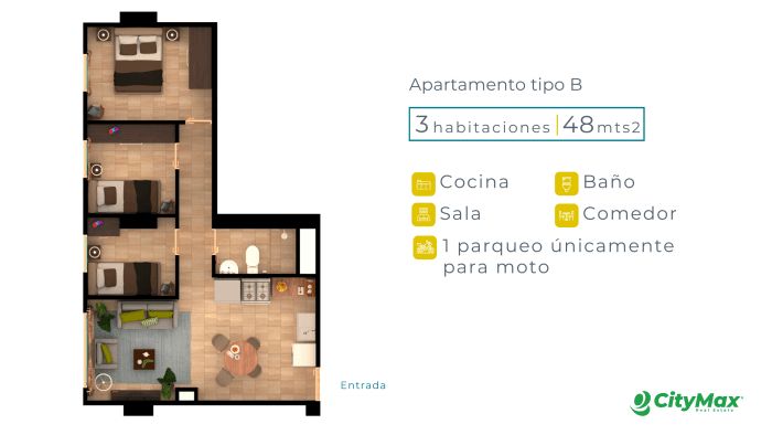 SE VENDE APARTAMENTO EN LAS CHARCAS ZONA 11 - foto 2