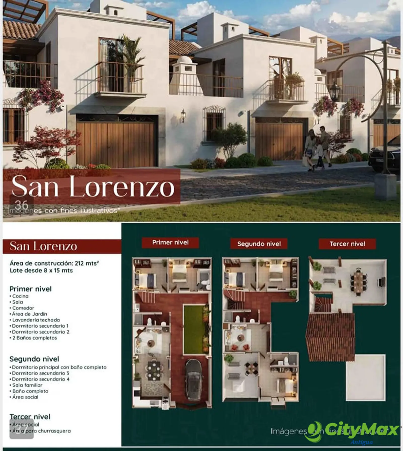 Paseo San Lorenzo bello residencial a pocos minutos del centro de Antigua - foto 3