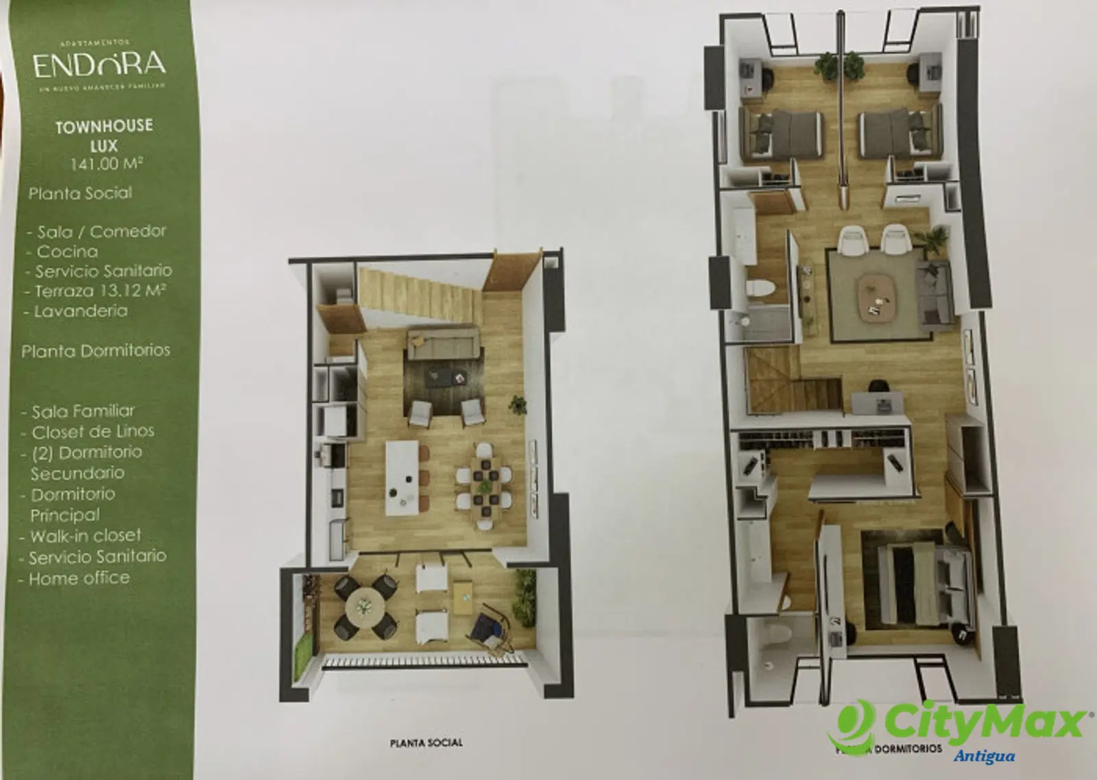 Townhouse Lux, 141m2 en preventa, edificio Endora Z.11 - foto 3