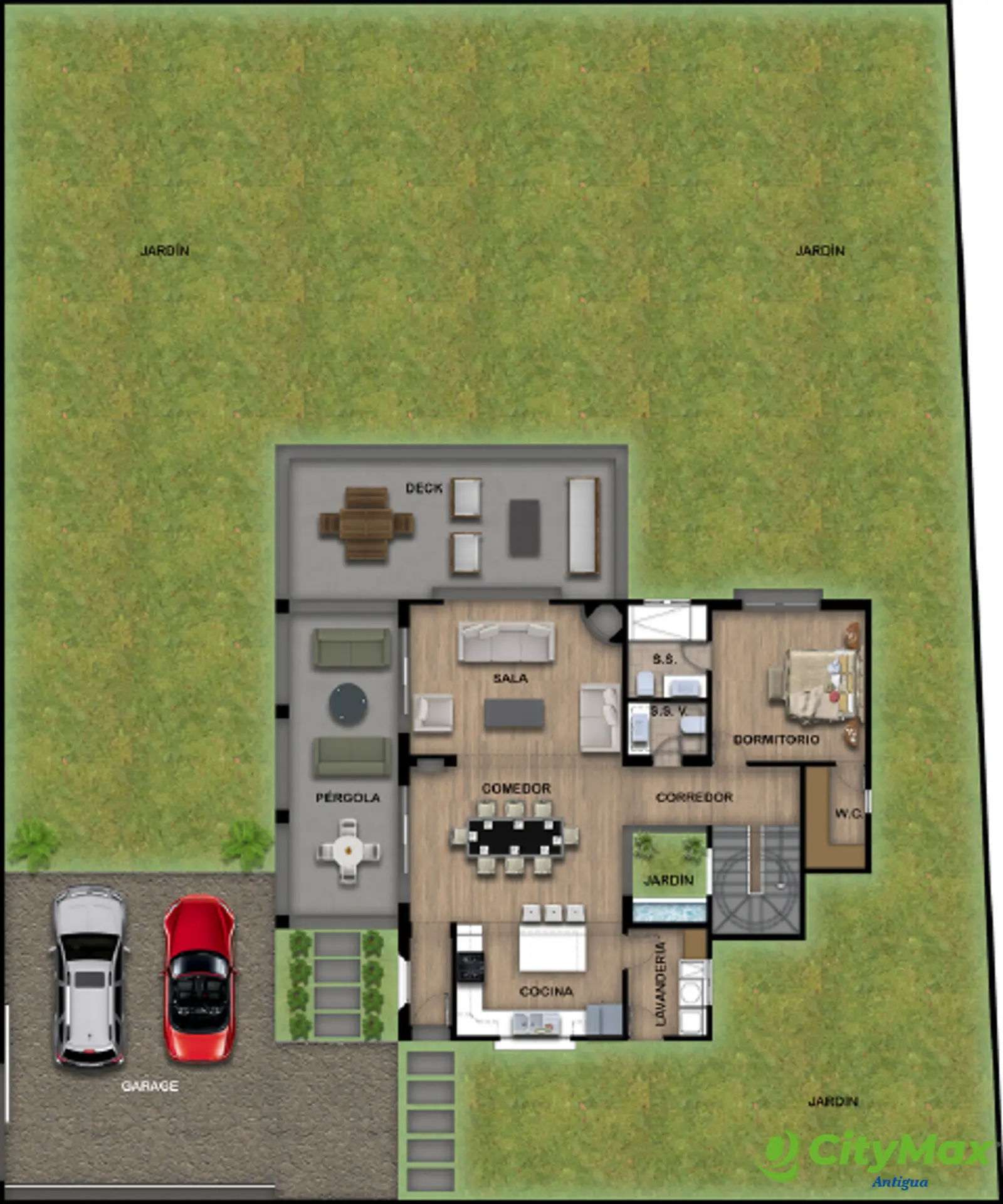 En venta casa nueva en San Pedro Las Huertas, Antigua G - Segundo nivel